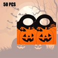 thumbnail image 5 of Bolsas de Dulces de Halloween Bolsas de Halloween Bolsas de Galletas de Halloween Bolsas de Calabaza Naranja de Plástico Mini Regalo de Halloween Fiesta de Halloween Banquete Bolso Decoración 50 Piezas ER, 5 of 5