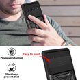 thumbnail image 4 of Case for Google Pixel 6 with Slide Camera Cover,Military Grade Heavy Duty Protection Phone Case Cover with Magnetic Ring Kickstand for Google Pixel 6 SJ Black, 4 of 13