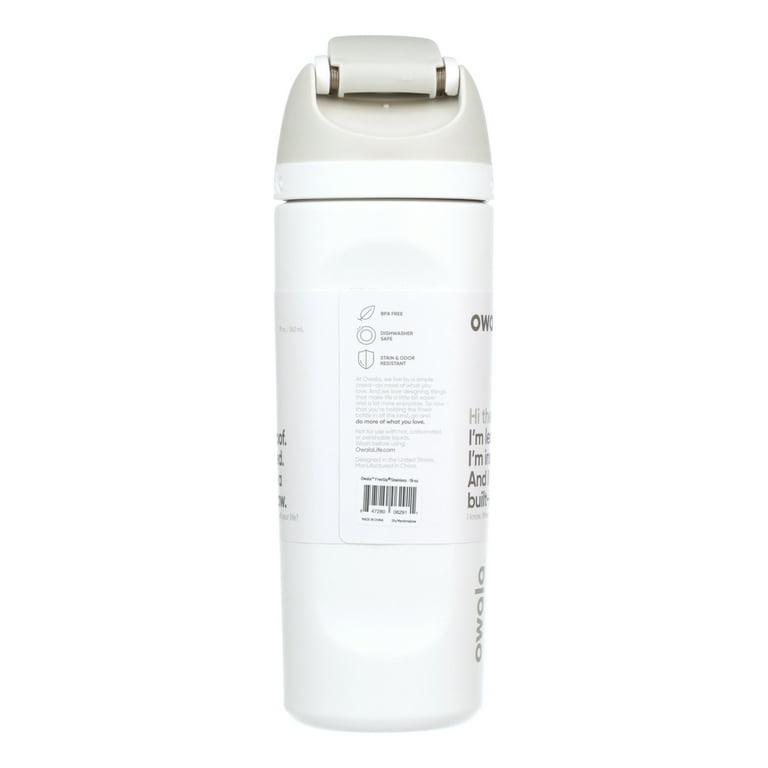 Owala FreeSip Stainless Steel Water Bottle - Shy Marshmallow White, 24 oz -  Kroger