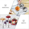 thumbnail image 3 of 5pcs Cake Moulds Aluminum Alloy Round Molds Removable Bottom Cheesecake Mold Set, 3 of 4