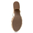 thumbnail image 5 of Alexis Bendel Ladies Natural Raffia/PU Sandals Size 6.5, 5 of 6
