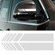 thumbnail image 3 of Pegatinas para espejo retrovisor de coche CHAO con diseño de rayas juego de 6 piezas blanco, 3 of 3