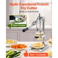 thumbnail image 2 of VEVOR Cortador de papas fritas comercial, picador de verduras con 3 cuchillas y 1 exprimidor, 2 of 9