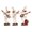 White Polystone Chef Sculpture S/3 14"H, 8"W, variant on 10"H, 5"W White Polystone Chef Sculpture, by DecMode (3 Count)