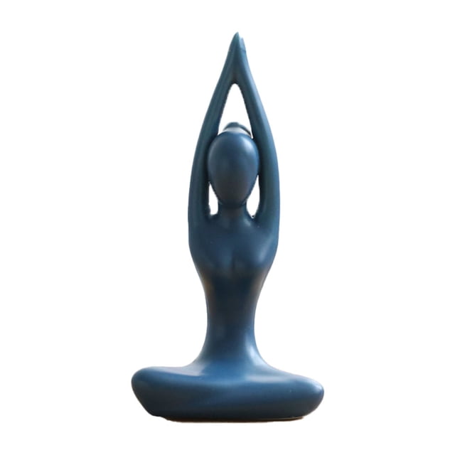 Estatuas modernas de cerámica, esculturas abstractas creativas de estatuillas para el hogar del pasillo