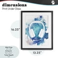 thumbnail image 4 of Stupell Industries Eclectic Blue Headphone Splatter Black Framed Print Under Glass, 13 x 16, by Marcus Prime, 4 of 8