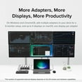 thumbnail image 3 of Plugable USB 3.0 to DVI/VGA/HDMI Video Graphics Adapter for Multiple Monitors up to 2048x1152 Supports Windows 11, 10, 8.1, 7, XP, and Mac 10.14+, 3 of 6