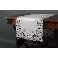 thumbnail image 5 of Xia Home Fashions Lavender Lace Embroidered Cutwork Table Runner, 15" X 70" - Beige, 5 of 5