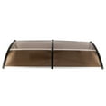 thumbnail image 5 of Tcbosik 79" x 38" Window Awning Door Canopy, Household Application Door & Window Rain Cover Outdoor Front Door Patio Canopy Brown Board & Black Bracket, 5 of 10