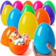 thumbnail image 1 of Huevos de Pascua de plástico JOYIN, 12 unidades, coloridos, gigantes, 15 cm, rellenables, 1 of 9