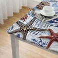 thumbnail image 4 of BANET Tablecloth Rectangle/Square Summer Table Cloth Nautical Anchor Beach Tablecloths for Party Stainproof Polyester Table Cover Kitchen Decoration white, 4 of 7
