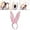 Pink2, variant on Runquan Cat Ear Headband Headwear Headdress Long Furry Bunny Ear Hair Hoop for Holiday Birthday Gray