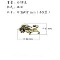 thumbnail image 3 of Statue Ornaments 2pc Solid Brass Bull Figurine Small Home Animal Figurines Gift, 3 of 5