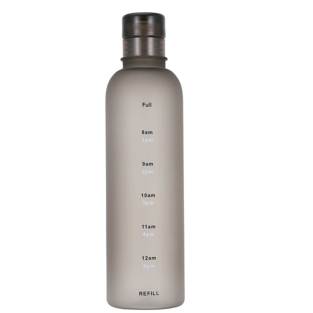 Botella de agua de 500 ml, compacta, para viaje, fría, con tapa, para deportes