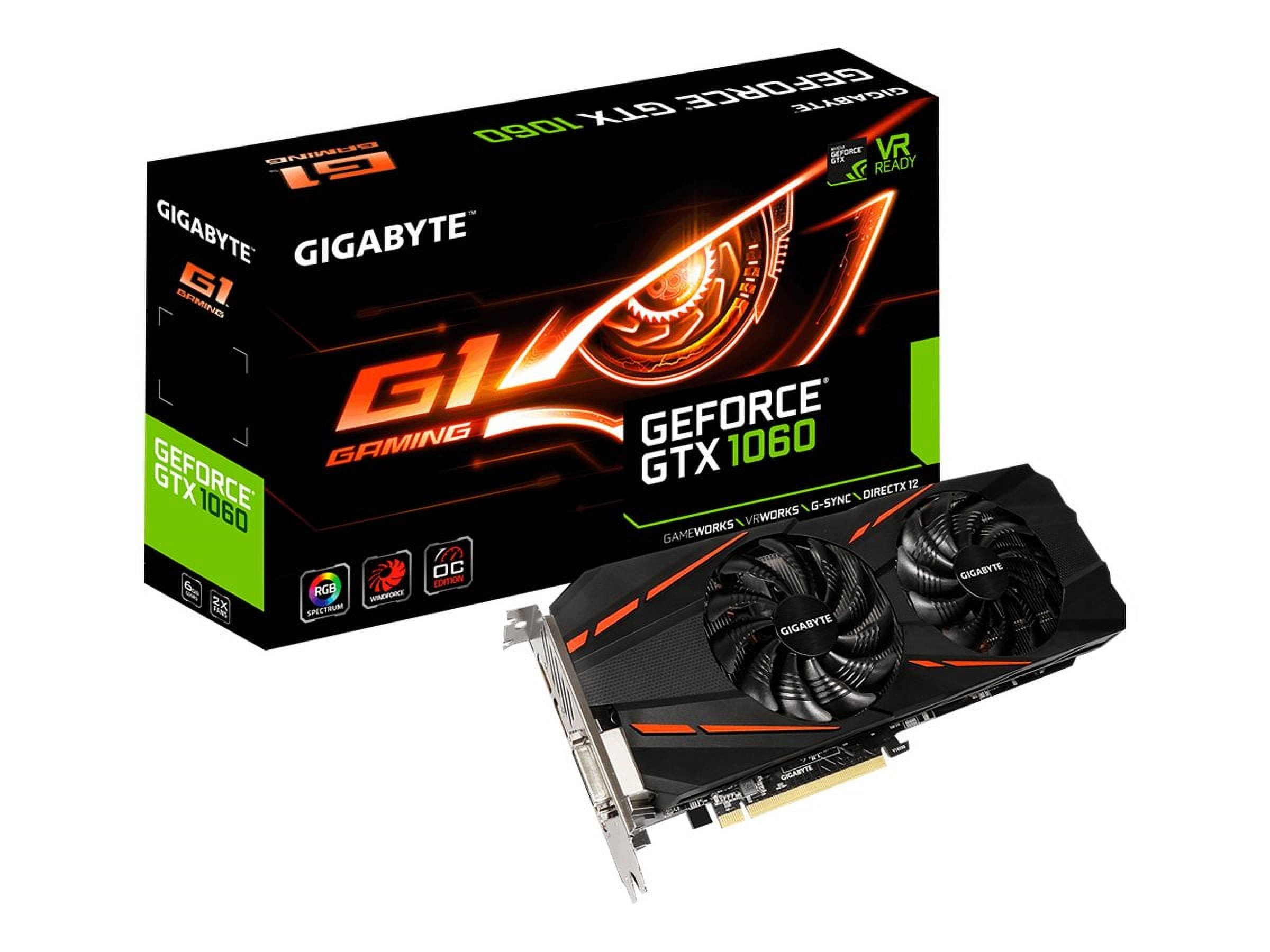 お取引中)爆速ゲーミング Xeon GTX1060 SSD480G メモリ16G HDD500GB Win10 Gigabyte Gtx 1060 G1 Gaming 6gb Gddr5 Dvi Hdmi 3xdp - Walmart.com