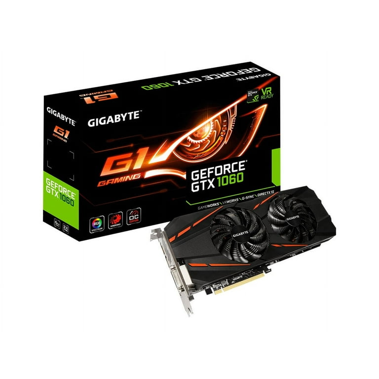 Gigabyte Gtx 1060 G1 Gaming 6gb Gddr5 Dvi Hdmi 3xdp - Walmart.com Gigabyte Gtx 1060 G1 Gaming 6gb Gddr5 Dvi Hdmi 3xdp - Walmart.com