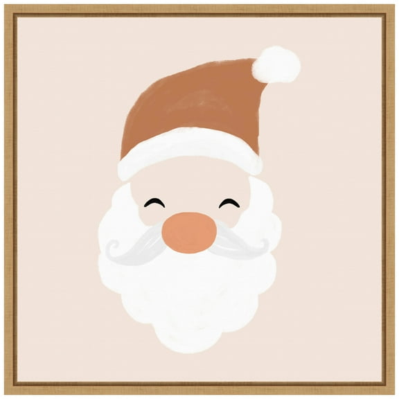 Amanti Art Santa Framed Canvas Wall Art Print