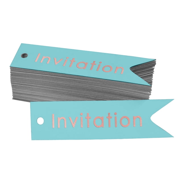 Inkdotpot Rose Gold Foil Paper Hang Tags Invitation Party Favor Tags 100 Pieces