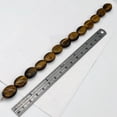 thumbnail image 3 of Wildly Exotic Tigereye Oval Coin Bead 8 inch Strand | 16x12x6mm | 13 Beads |, 3 of 7