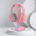 thumbnail image 4 of sweethay Soporte colorido para auriculares con luz de respiración con puerto de Audio USB Dual de 3,5mm, soporte antideslizante de plástico para juegos, Cables de audio/vídeo, 4 of 7