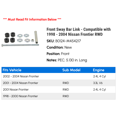 thumbnail image 2 of Front Sway Bar Link - Compatible with 1998 - 2004 Nissan Frontier RWD 1999 2000 2001 2002 2003, 2 of 2