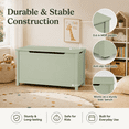 thumbnail image 5 of Miniyam Toy Storage Bench with Lid, Kids Toy Box and Storage Chest for Bedroom, Playroom, Nursery, Green, 5 of 8