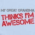 thumbnail image 2 of CafePress - Great Grandma Awesome Long Sleeve Infant Bodysuit - Long Sleeve Cotton Baby Bodysuit, 2 of 4