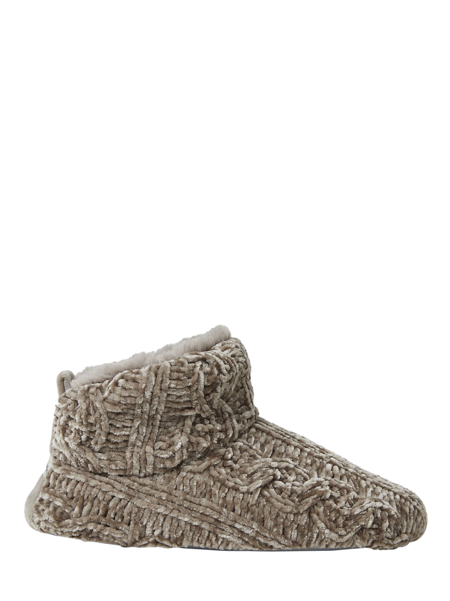 dearfoams cable knit bootie slippers