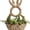 1 Pcs, variant on Guvpev 2-Pack Wicker Bunny Wall Hanging Baskets, 15.75" Handwoven Rattan Rabbit Door Decor, Rustic Spring Farmhouse Storage Organizer with Jute Rope