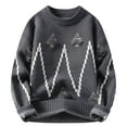 thumbnail image 1 of RXMEKW Chandails et Pulls pour Hommes, Chandail Décontracté à Manches Longues Imprimé Col Rond, 1 of 6