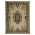 thumbnail image 2 of Rugsotic Carpets Hand Knotted Persian, Oriental Wool Floor Area Rug For Living Room Bedroom, Ivory,Green, 6'7''x9'10'', 2 of 5
