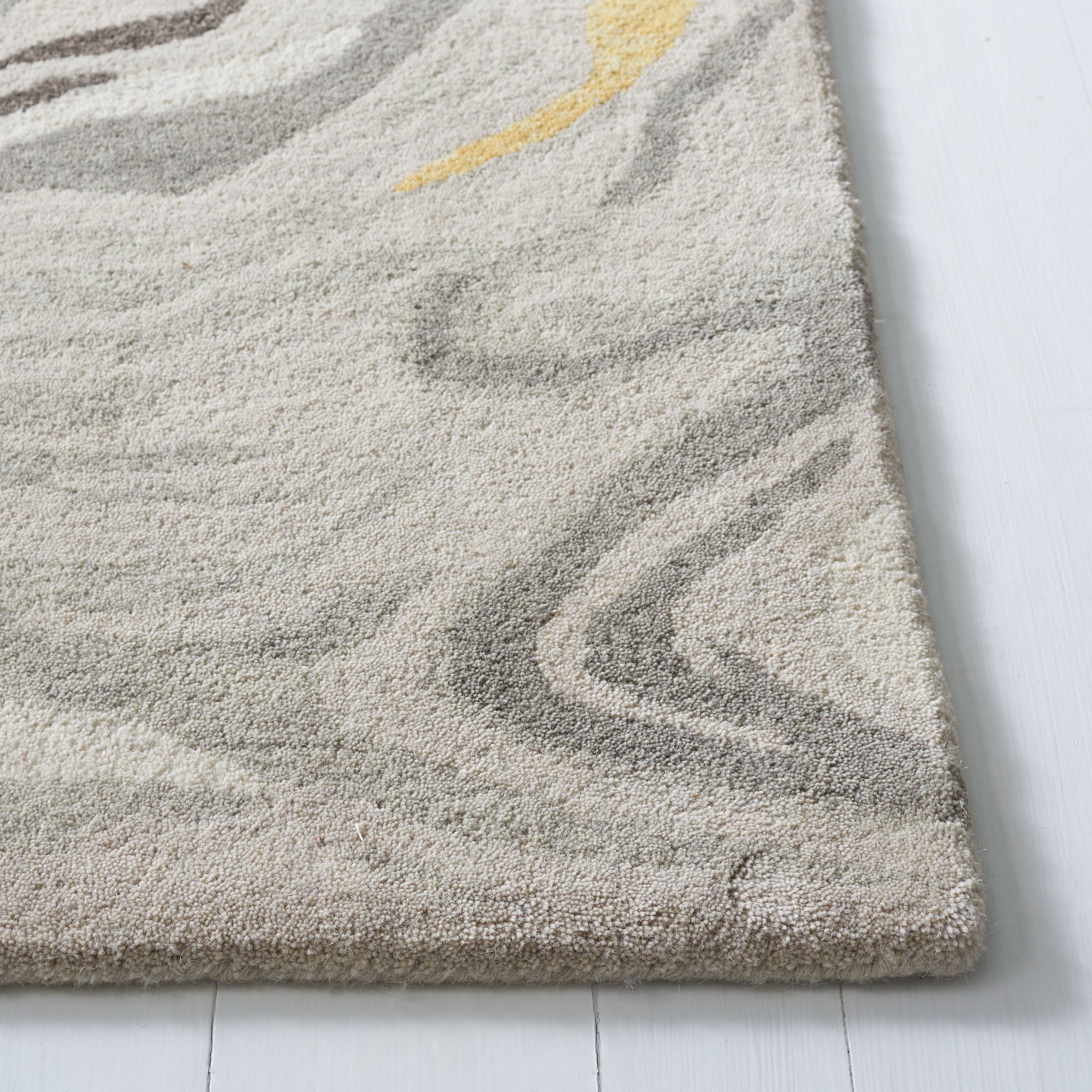 SAFAVIEH Soho Vasilis Abstract Area Rug, Grey/Gold, 5' x 8'