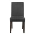 thumbnail image 3 of Serta Liam Parsons Upholstered Accent Dining Room Chair Set of 2 Charcoal Gray, 3 of 7