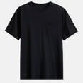 thumbnail image 2 of yillto Mens Big and Tall Tee Shirts with Pockets Cotton Short Sleeve Summer Top Causal Loose Plain Tshirts, 2 of 3