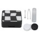 thumbnail image 3 of Caja para lentes de contacto, minilentes de contacto portátiles simples en blanco y negro, caja de almacenamiento de contactos de Color para viajes al aire libre y oficina, 3 of 5