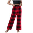 thumbnail image 6 of Hessimy Pajamas For Boys Teen Boys Clothes Pajama Pants For Boys Soft Pajama Pants Plaid Long Pj Pants Kids Cute Elastic Waist Bottoms(Red,9-10 Years), 6 of 9