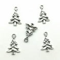 thumbnail image 5 of U8MO 12/50/100pc christmas tree antique silver charms pendants jewelry DIY 21*14mm-12pcs, 5 of 9