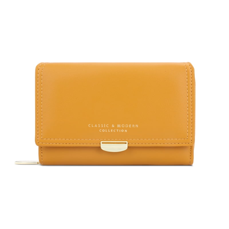 Small Wallet for Women Genuine Leather Bifold Compact RFID Blocking