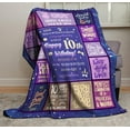 thumbnail image 6 of 10 Year Old Girl Gift Ideas Blanket 60"X50" - Gifts for 10 Year Old Girl - 10th Birthday Decorations for Girl - 10 Year Old Girl Birthday Gifts - Best Gifts for 10 Year Old Girls - Party Decor, 6 of 6