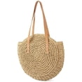 thumbnail image 1 of Bolso de paja para mujer, bandolera, bolso de playa redondo Retro, cesta de la compra, bolso de hombro grande, bolso de compras, 1 of 6