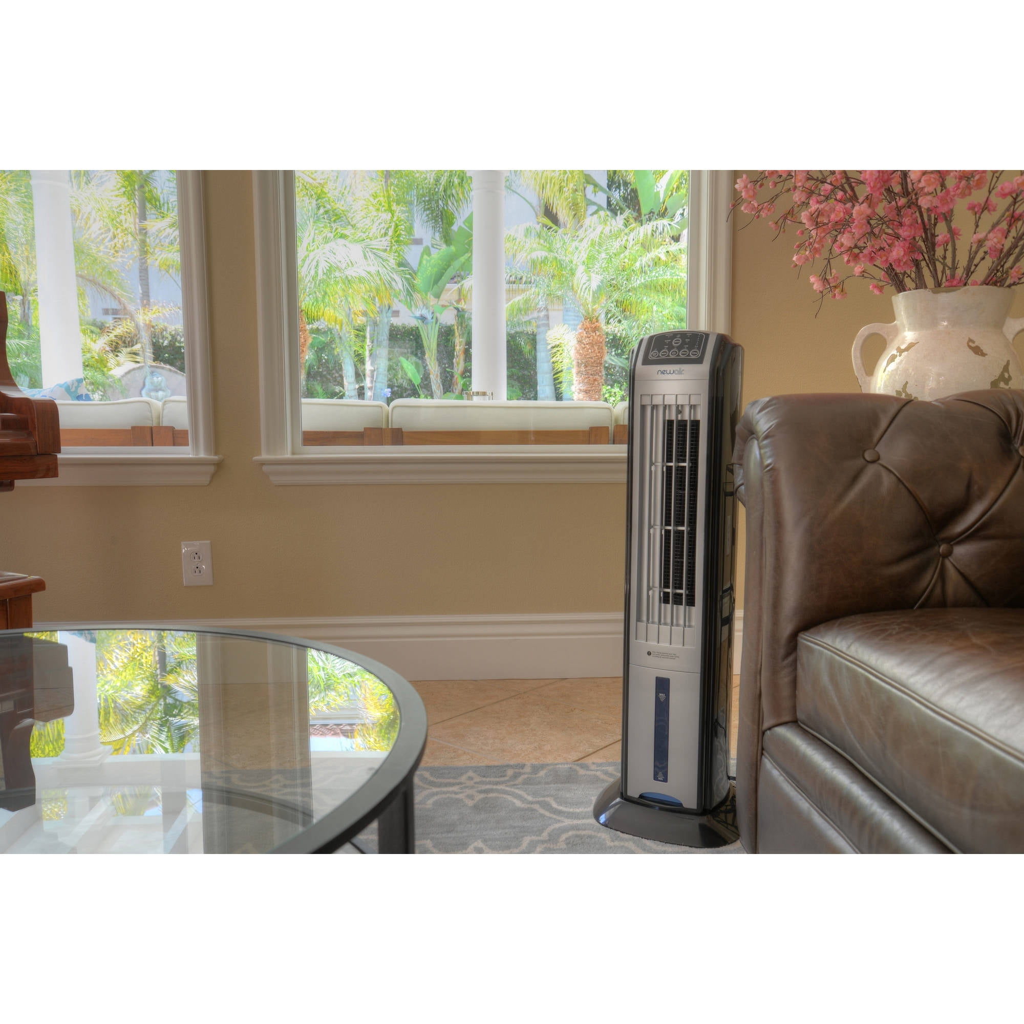 Evaporative Tower Air Cooler Oscillating Airflow Ionizer
