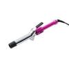 Professional 1.25 Inch Titanium Curling Iron By TruBeauty - Silver/Pink