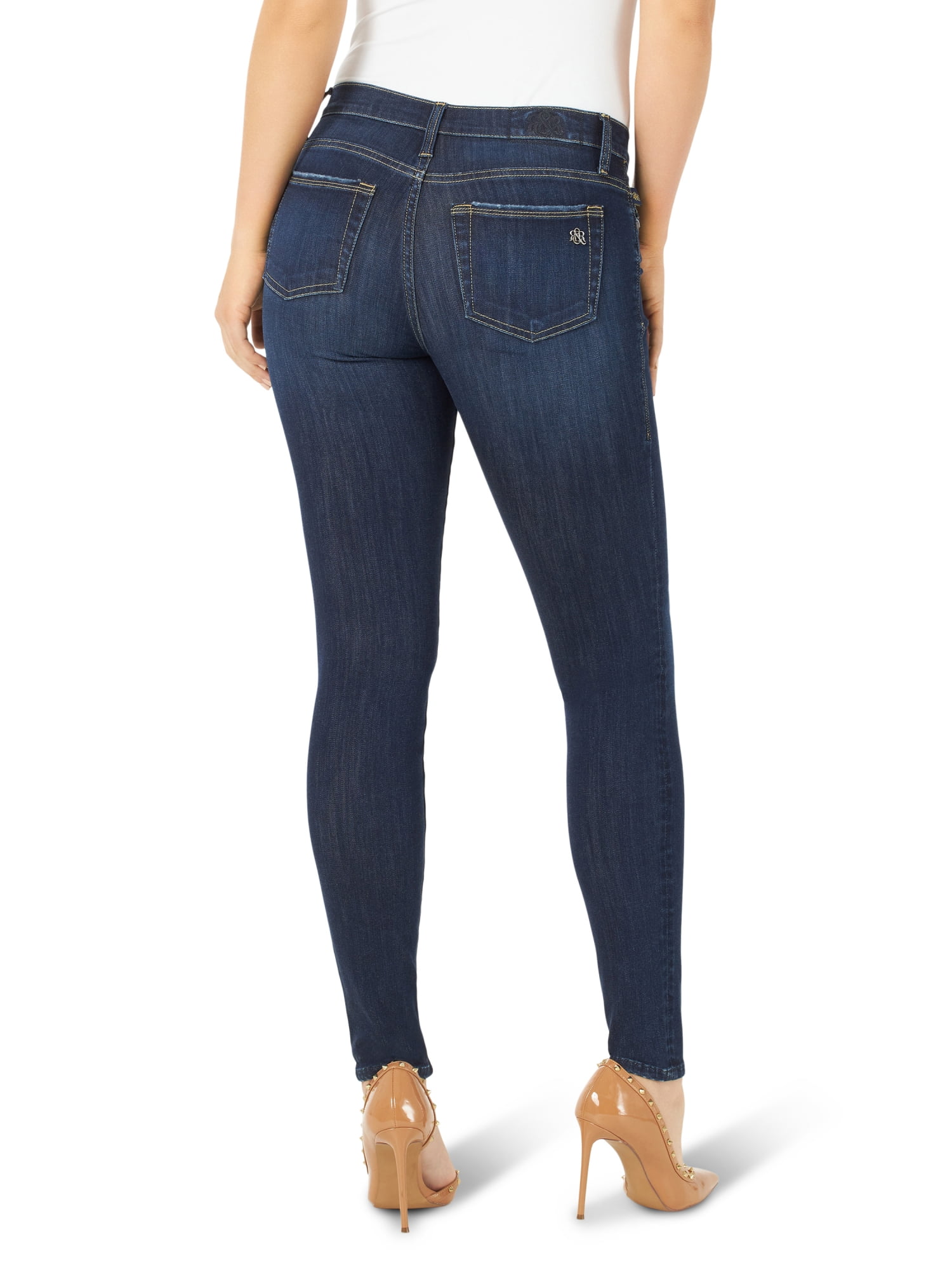 Rock & Republic Womens Denim Rx Berlin Mid Rise Skinny Jean