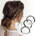 thumbnail image 2 of Unique Bargains 3 Pcs Exquisite Bracelet Scrunchies Hair Elastic Band Silver Tone, 2 of 5