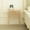 Natural Rattan, variant on White Rattan Nightstand, Modern Bedside Table with Rattan Drawer, End Table with Storage and Solid Wood Legs for Bedroom Living Room Small Space (White)
