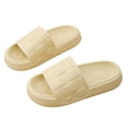 thumbnail image 5 of ibiyuan Women Slippers for Home Black Slides for Women Non Open Toe Walking Sandals for Women Breathable Beach Shoes for Men for Beach, Pool, Dorm, Bathroom, Spa, Gym and Travel, 5 of 5