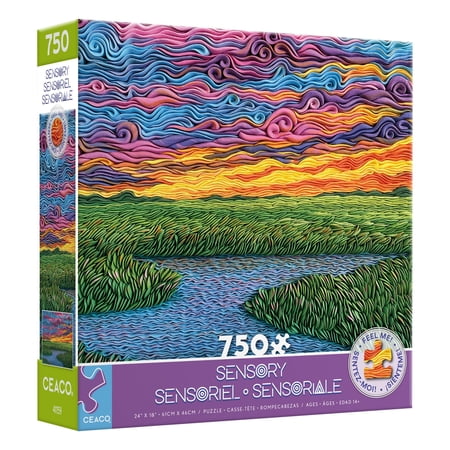 Ceaco 750 Piece Sunset Marsh Sensory (Alisa Lariushkina) Interlocking Jigsaw Puzzle