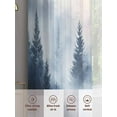 thumbnail image 6 of Mountain Peak Forest Sheer Curtains 84 inches Long 2 Panels Set Silhouette Tree Bird Sheer Window Curtain Rod Pocket Voile Drapes for Living Room/Bedroom, Each 52" W x 84" L, 6 of 7