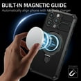 thumbnail image 3 of DeCase Samsung Galaxy S23 FE Military Grade Protection Case,Compatible with MagSafe,with Magnetic Rotation Ring Stand,Rugged Lightweight Anti-Drop Hybrid Hard Phone Case Cover,Black, 3 of 10