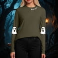 thumbnail image 6 of Kakishop Halloween Shirts for Women Long Sleeve T-Shirts Funny Graphic Print Casual Loose Comfy Crewneck Tunic Tops Women Fall Outfit (AG,2XL), 6 of 8
